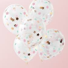 Confettiballon ditsy floral (5st)