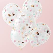Confetti balloons ditsy floral