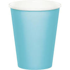 Paper cups blue (6pcs)