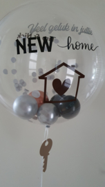 XL bubble balloon with text or name