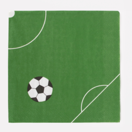 Voetbal servetten groen