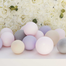 Deco set balloon mini's grey lilac (40pcs)