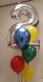 Trosje heliumballonnen + cijfer