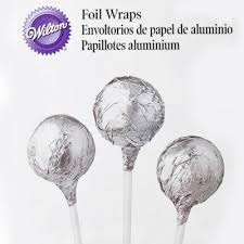 Dessert foil wraps silver