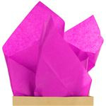 Zijdevloeipapier hot pink (5vellen)