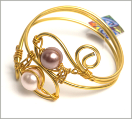 Armband lila pearl