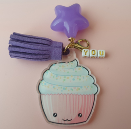 Mini acrylic ornament Kawaii cupcake