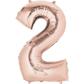 XL foil balloon rose gold 2