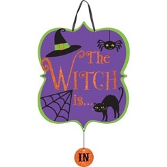 Bord "The witch is in"