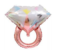 XL foil balllon diamond ring