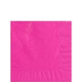 Paper napkins hot pink (20pcs)
