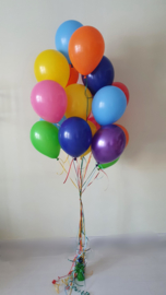 Helium filled latex balloons