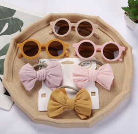 Kids sunglasses set burgundy