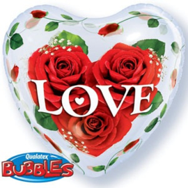 Valentine bubble ballon hart 