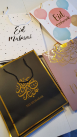 Giftbag Eid taupe gold (ea)