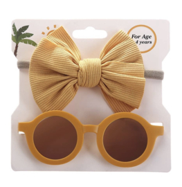 Kids sun glasses set yellow