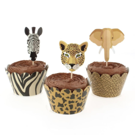 Cupcake set  safari (12pcs)