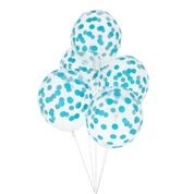 Polkadot blue ballon (5st)