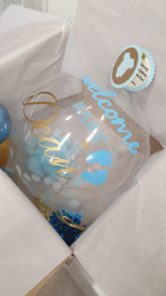 Baby ballon met tekst MEDIUM