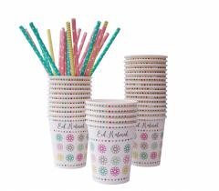Paper cups Eid geo flower (5pcs)