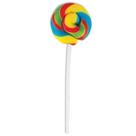 Swirl lollipop fruity rainbow