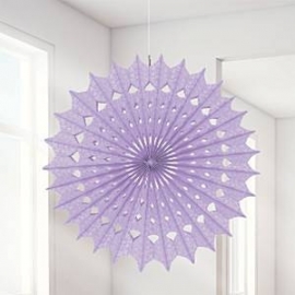 Paper fan damask lilac
