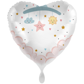 Foil balloon baby (DIY text)