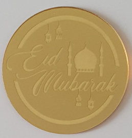 Eid cupcake topper acryl goud (pst)