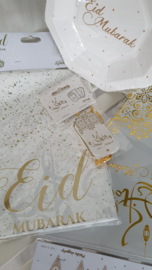 Vlaggenlijn papier Eid wit goud folie