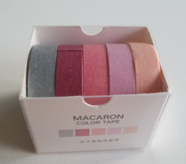 Washi tape pinkish pastel (5pcs)