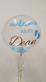 Baby ballon met tekst