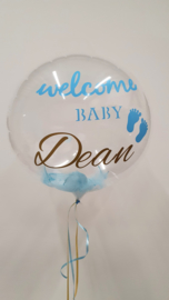 Baby ballon met tekst MEDIUM