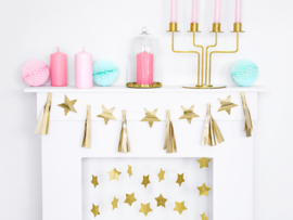 Slinger mini tassel sterren goud