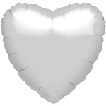 Foil balloon heart silver