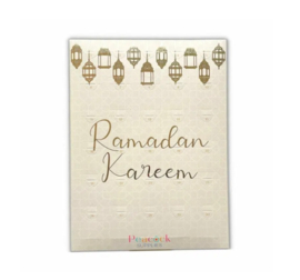Ramadan aftelkalender met chocolade beige
