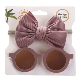 Kids sunglasses set burgundy