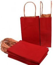 Kraft bags red(ea)