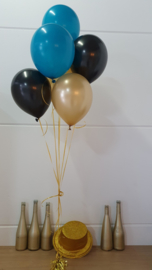 Helium filled latex balloons