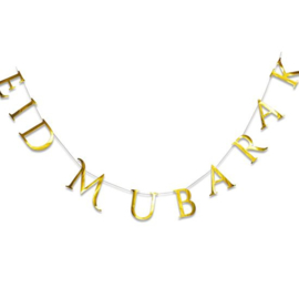 Slinger Eid Mubarak goud modern