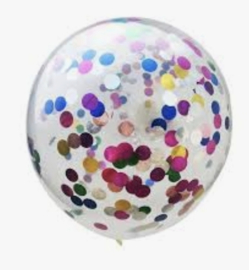 Confettiballon mixed foil confetti  (5pcs)