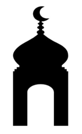 Iron on sticker mosque