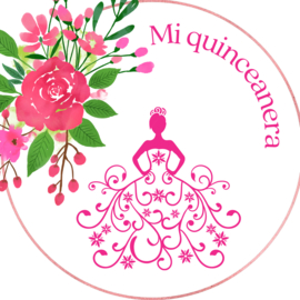 Stickers Quinceanera bloemen