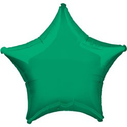 Mini foil star balloon green  5" (ea)