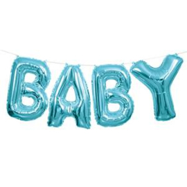 Balloon bunting baby blue