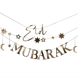 Combi slinger set goud Eid+ Mubarak (3-delig)