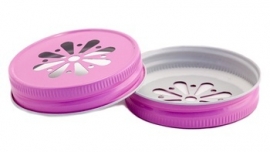 Lid pink regular mouth