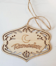 Wooden tag Ramadan