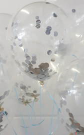 Confetti ballonnen gevuld met helium (pst)