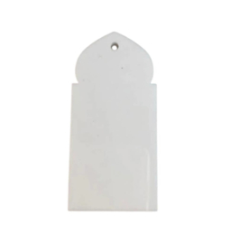 Acrylic tag white