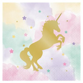 Unicorn glam servetten (16st)